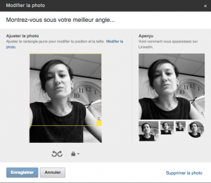 linkedin modifier sa photo