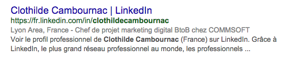 linkedin recherche nom google