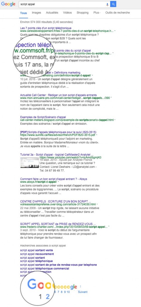 recherche commsoft google