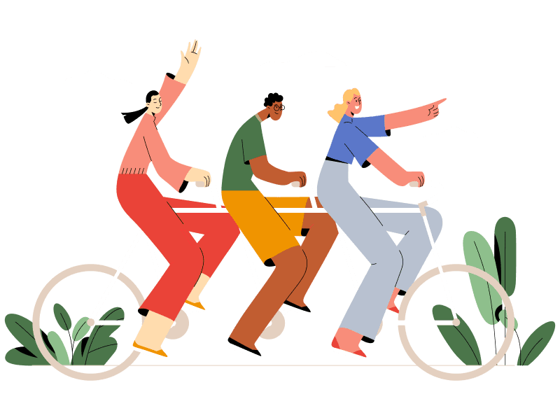 Commsoft Illustration Avancer ensemble